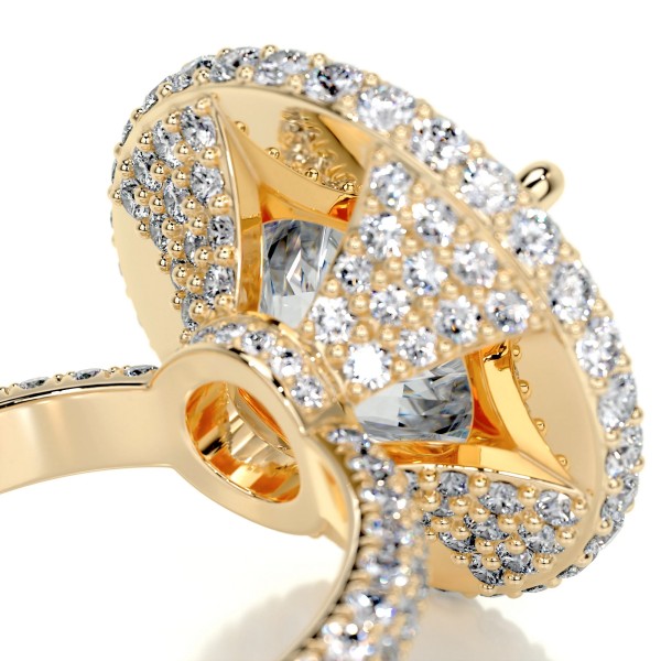 Dazzling Essence Gold Diamond Ring Round 10 12f2231b