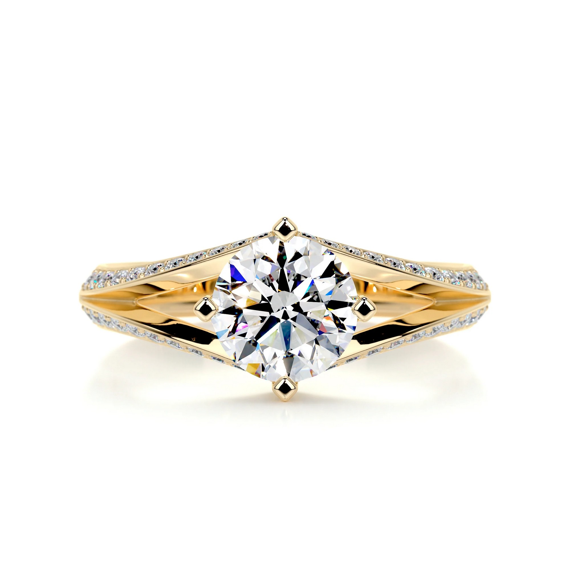 Enchanting Glow Gold Diamond Ring Round 9 185badc8