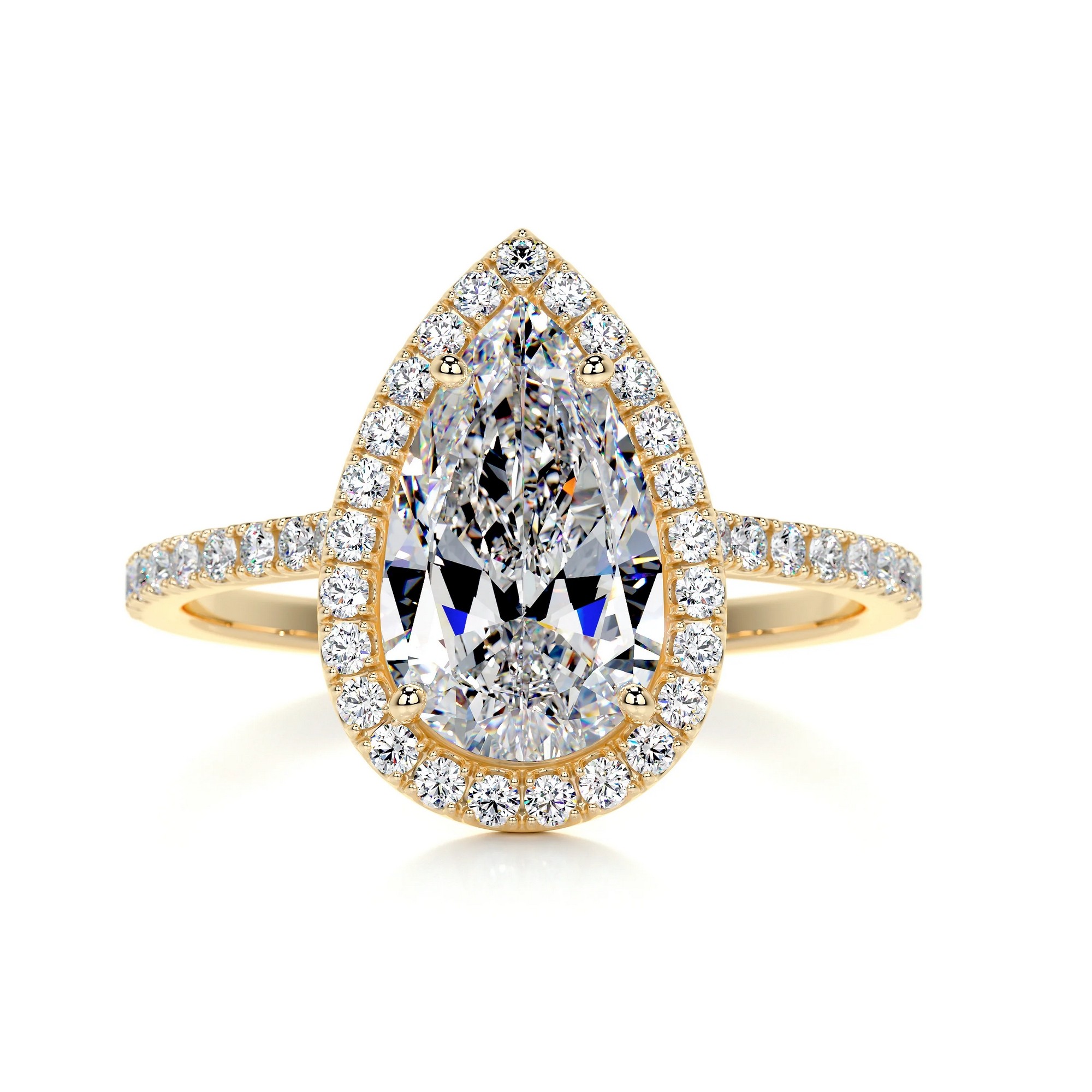 Enchanted Aura Gold Diamond Ring Pear 10 1a5ecd91