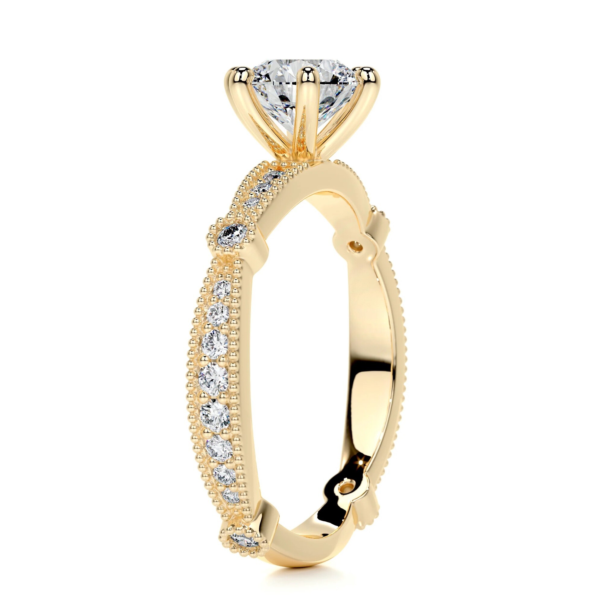 Radiant Sparkle Gold Diamond Ring Round1 23c50632