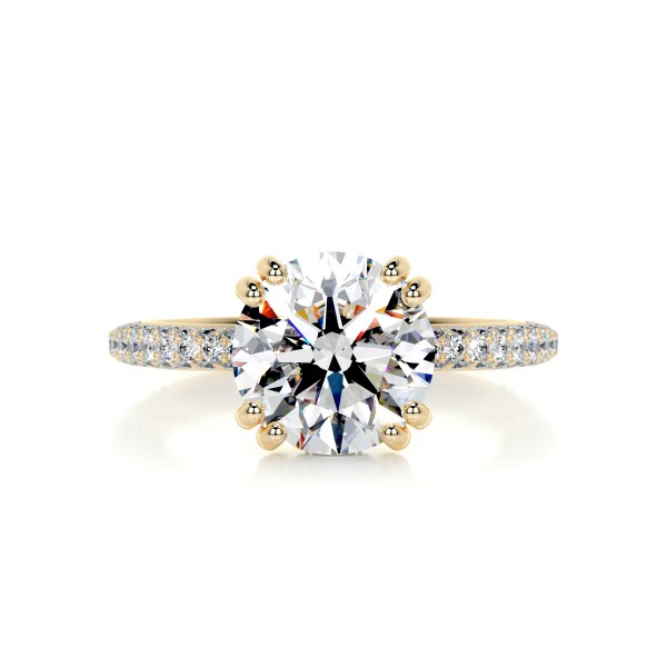 Enigmatic Charms Gold Diamond Ring Round 10 2d2303b7