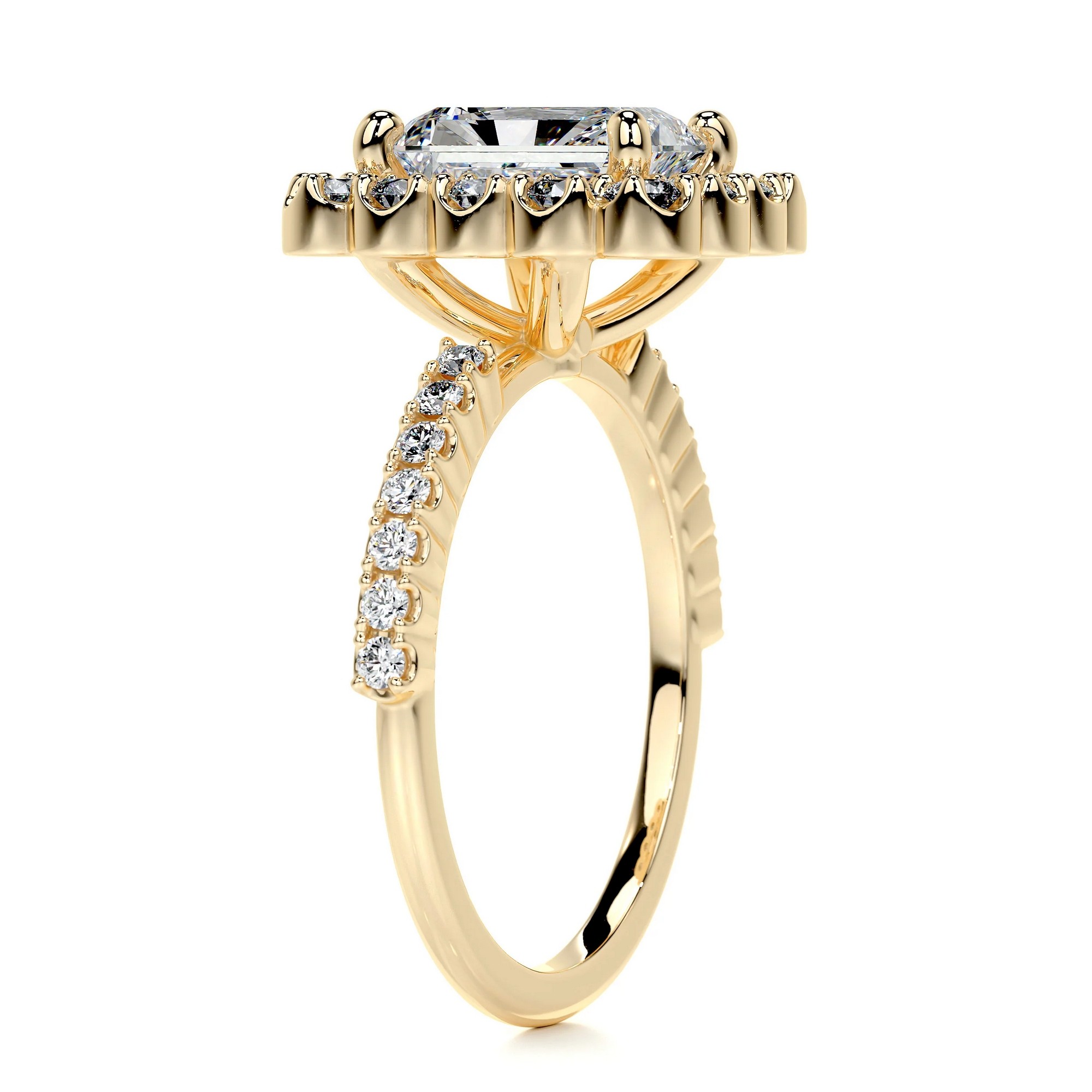 Twinkling Whispers Gold Diamond Ring Radiant 9 30c82521