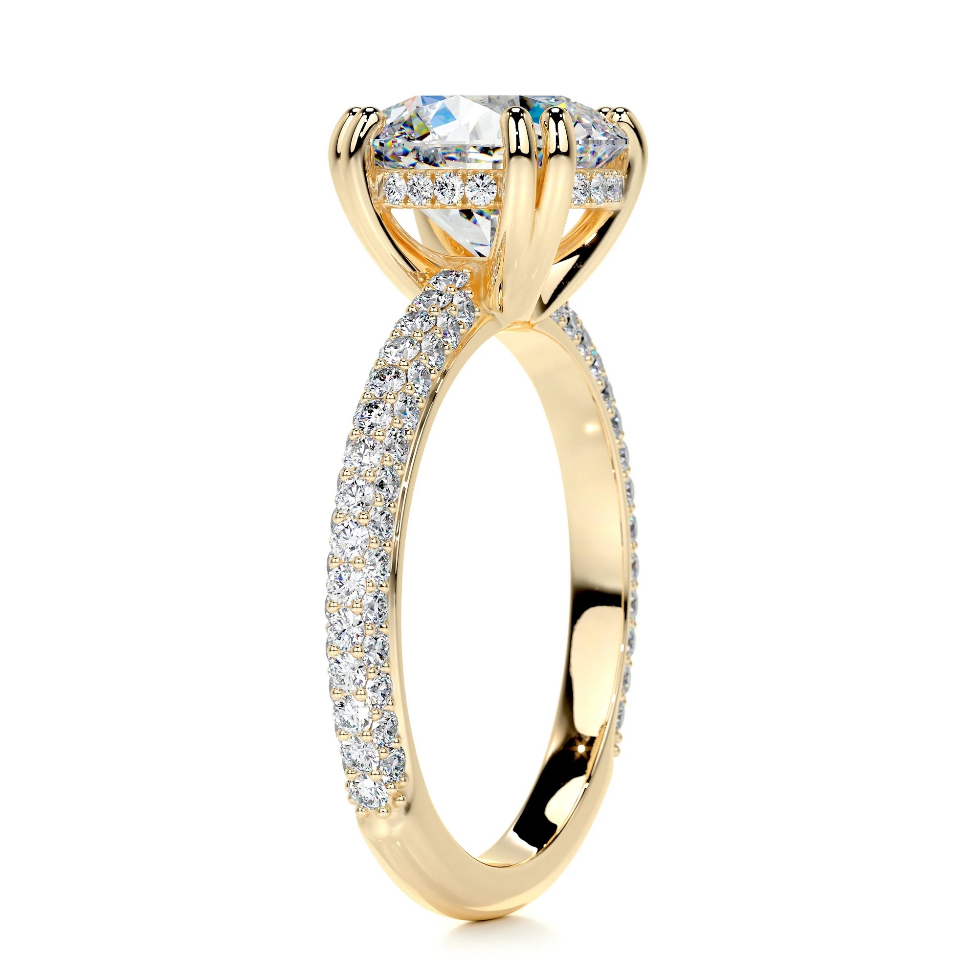 Enigmatic Charms Gold Diamond Ring Round 12 37d853ef