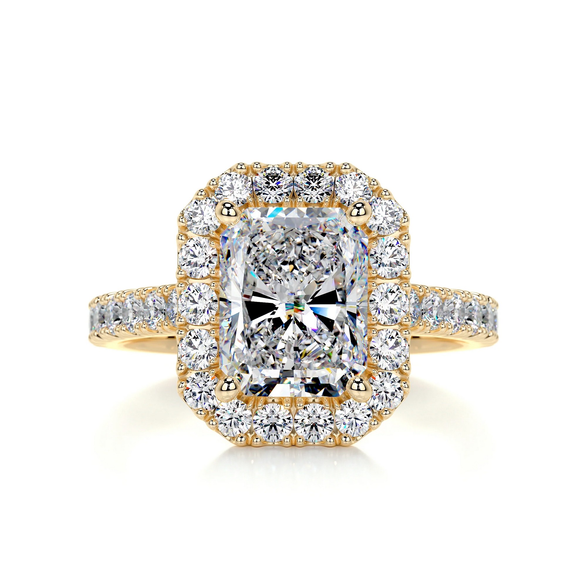 Enchanted Aura Gold Diamond Ring Radiant 10 3867f627