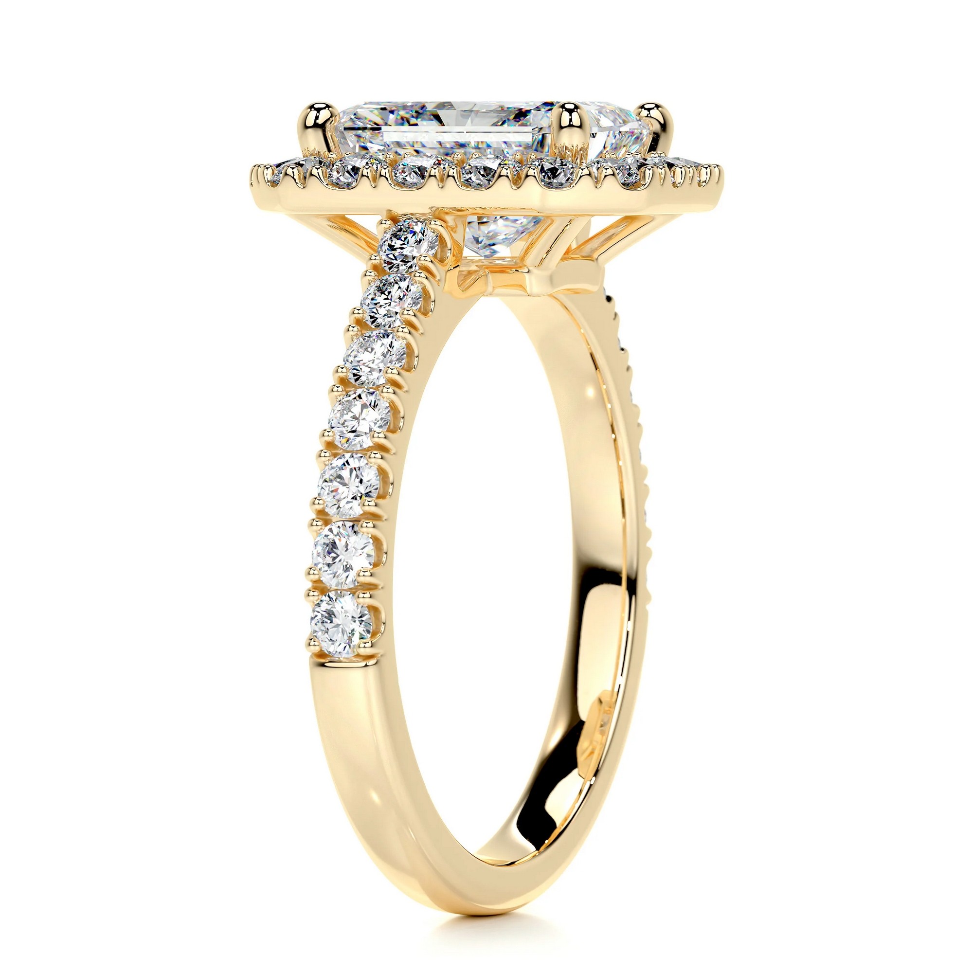 Enchanted Aura Gold Diamond Ring Radiant 12 3b0c0c1d