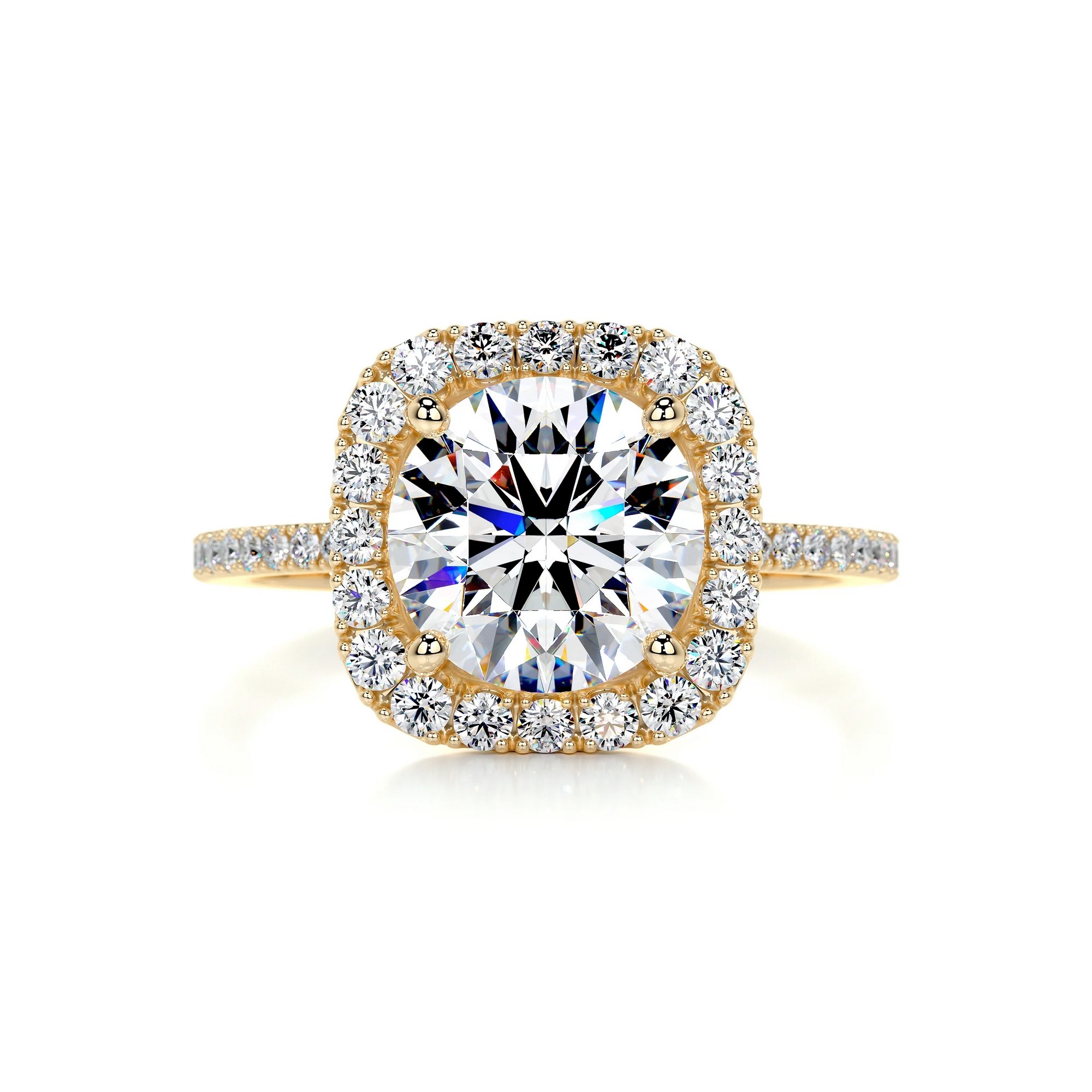 Enchanted Whisper Gold Diamond Ring Round 10 43649ca5