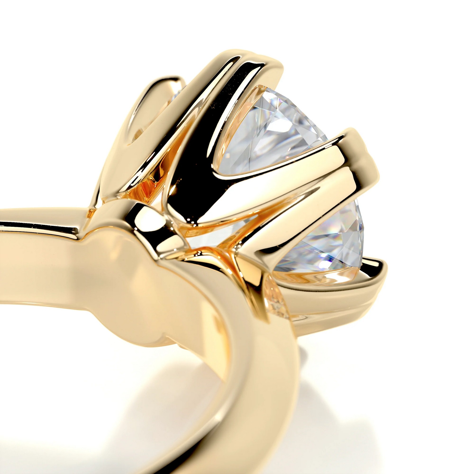 Serene Radiance Gold Diamond Ring Round 10 438ef314