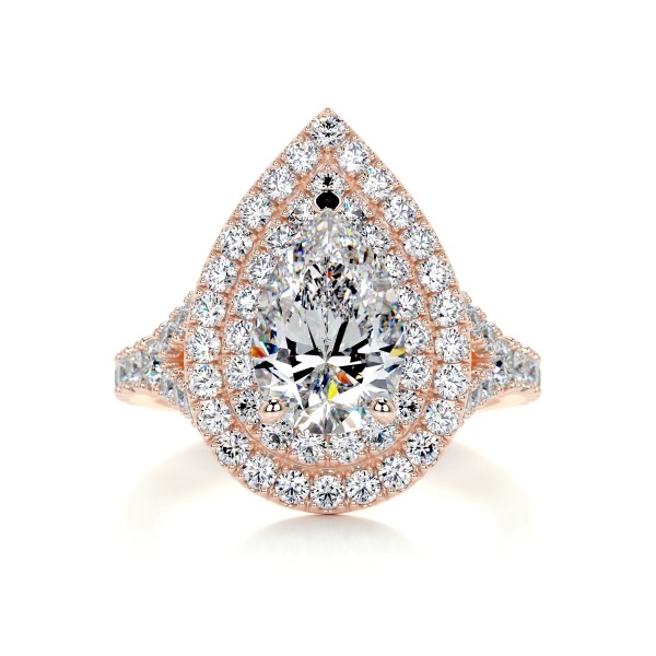 Radiant Sparkle Gold Diamond Ring Pear 1 46c82b11