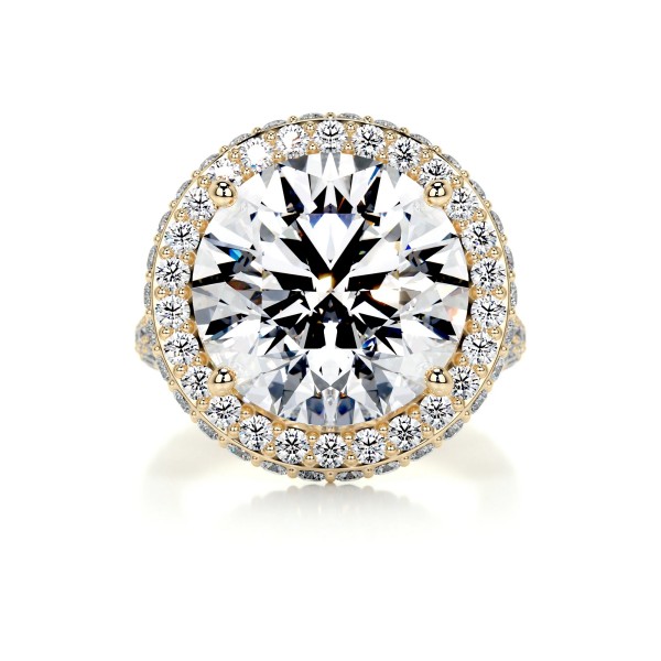 Dazzling Essence Gold Diamond Ring Round 9 522dc408