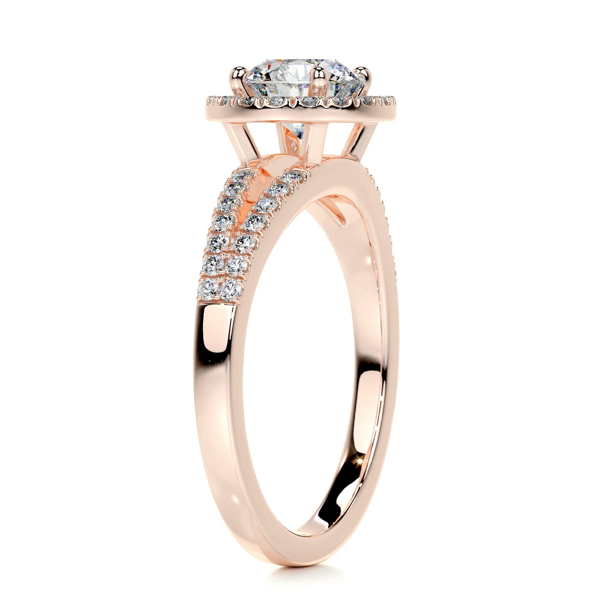 Luminescent Elegance Gold Diamond Ring Round 3 53824347