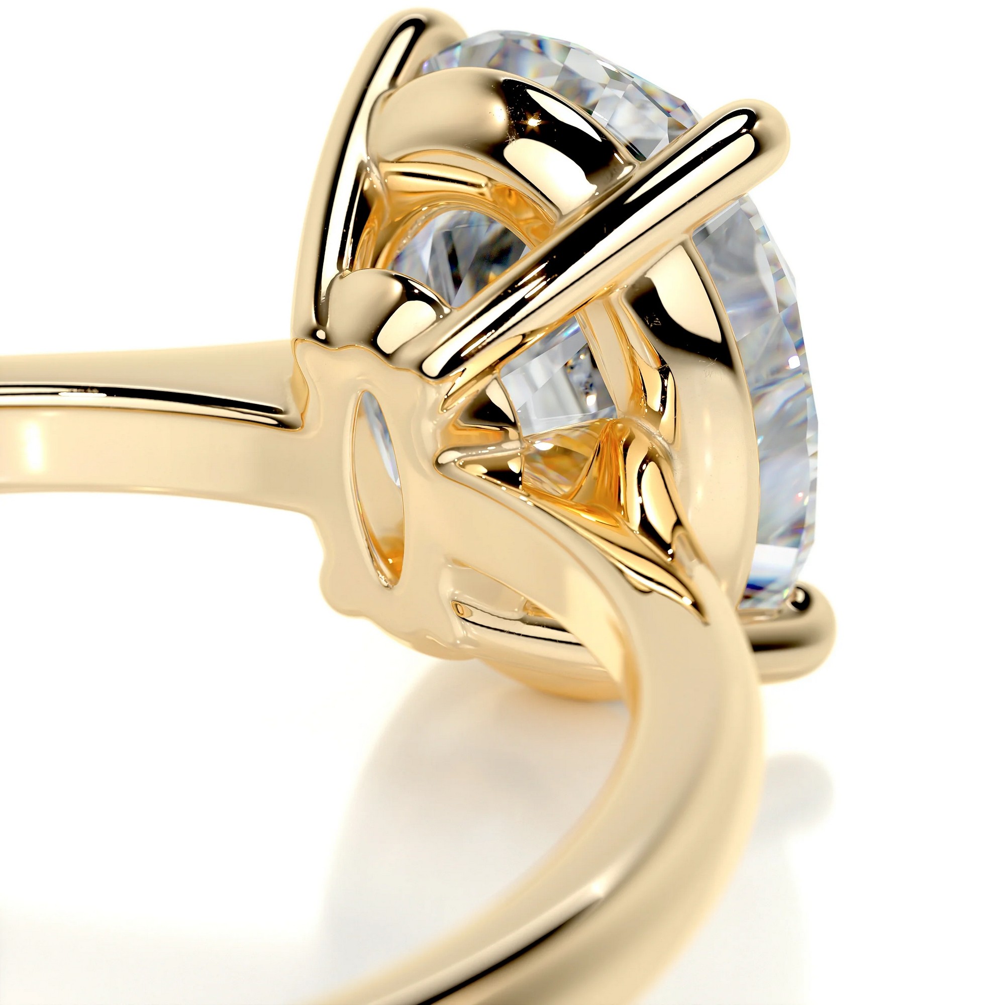 Mesmerizing Sparkle Gold Diamond Ring Oval 11 555b178c