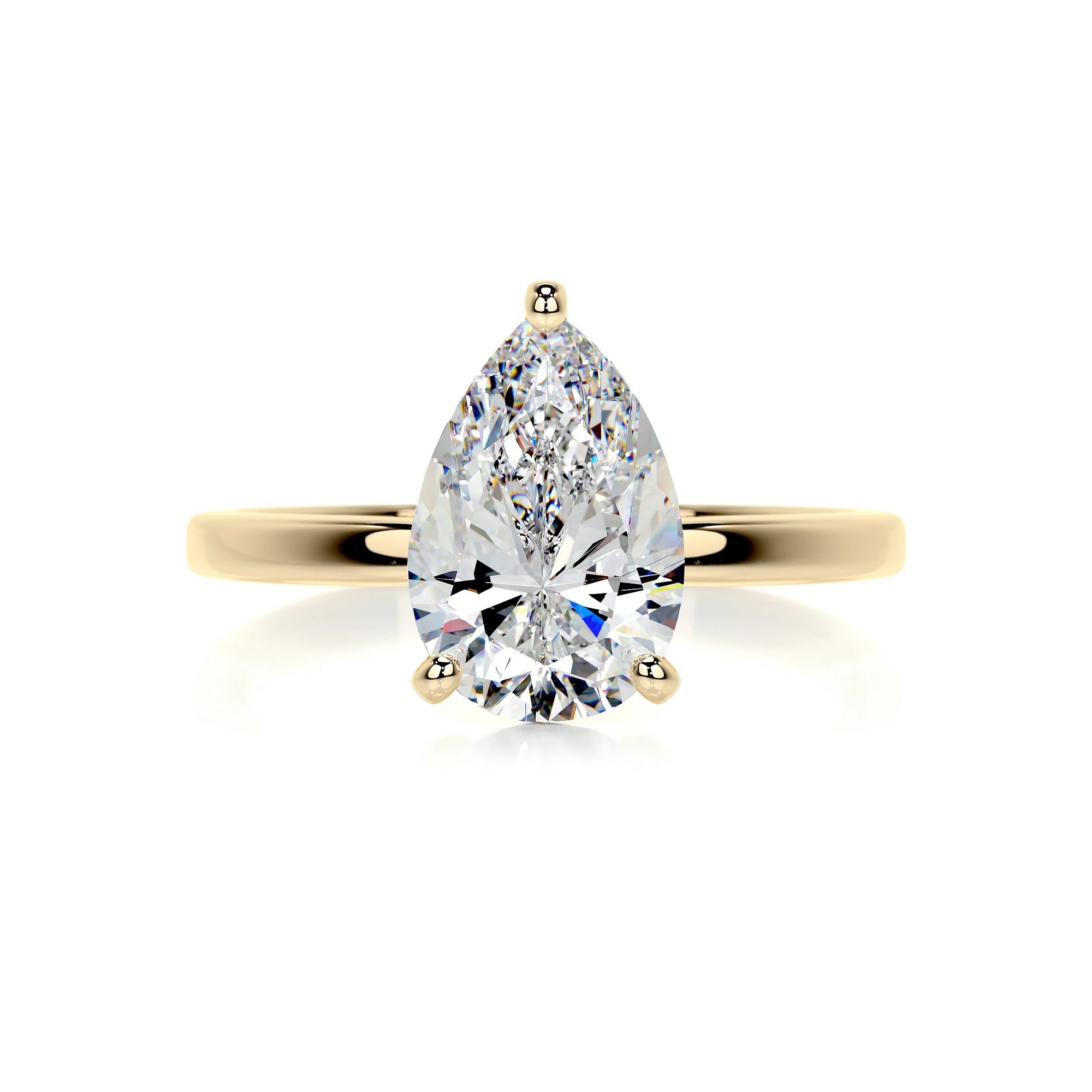 Twinkling Whispers Gold Diamond Ring Pear 10 5c6487d4