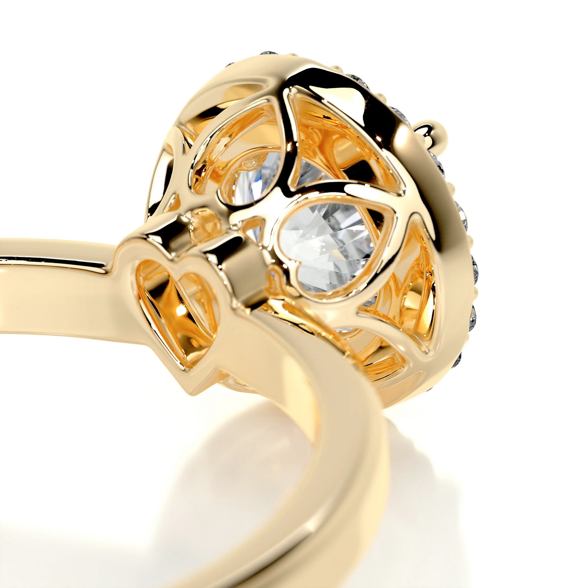 Brilliance Blossom Gold Diamond Ring Round 10 61fbd48d