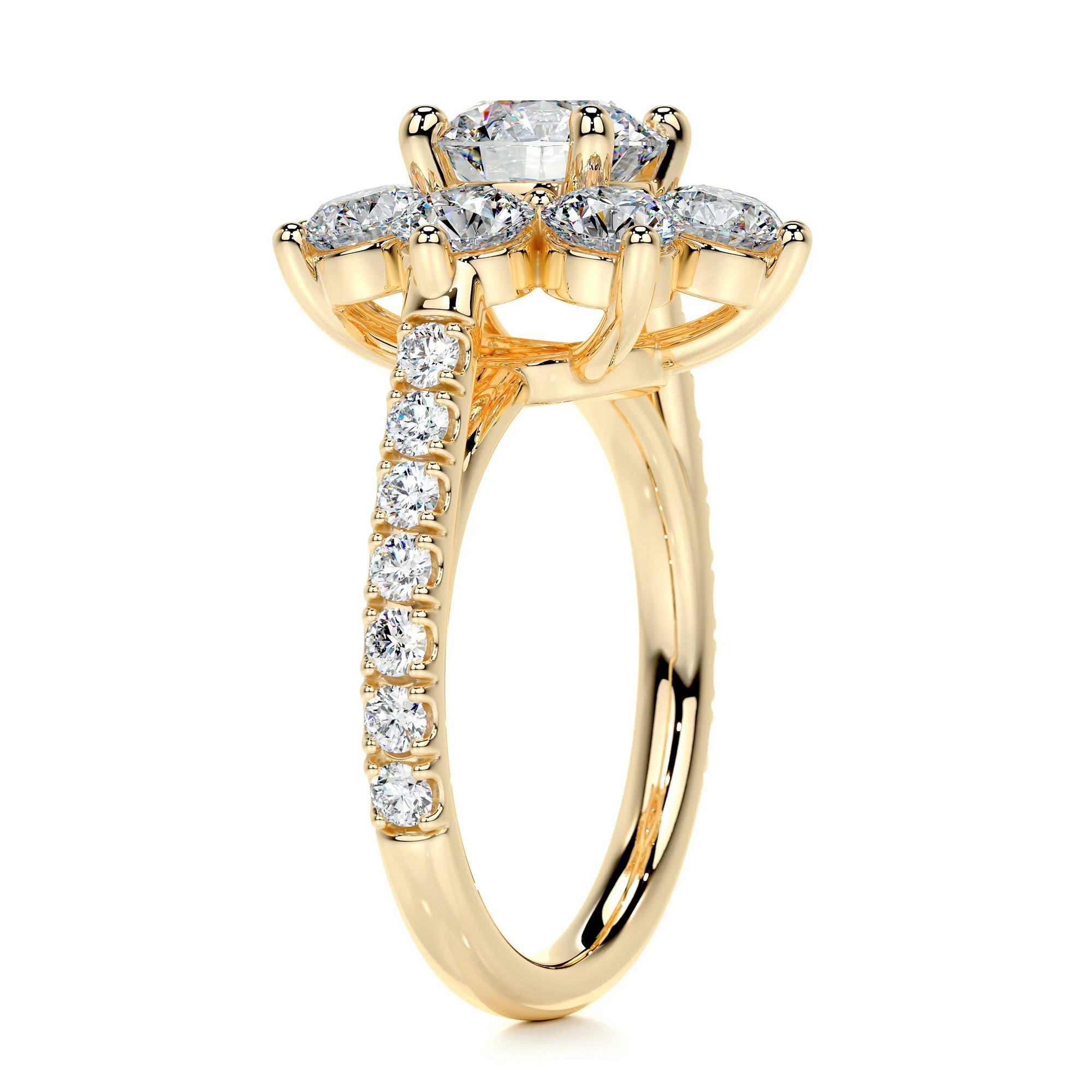 Floral Symphony Gold Diamond Ring Round 12 697ef714