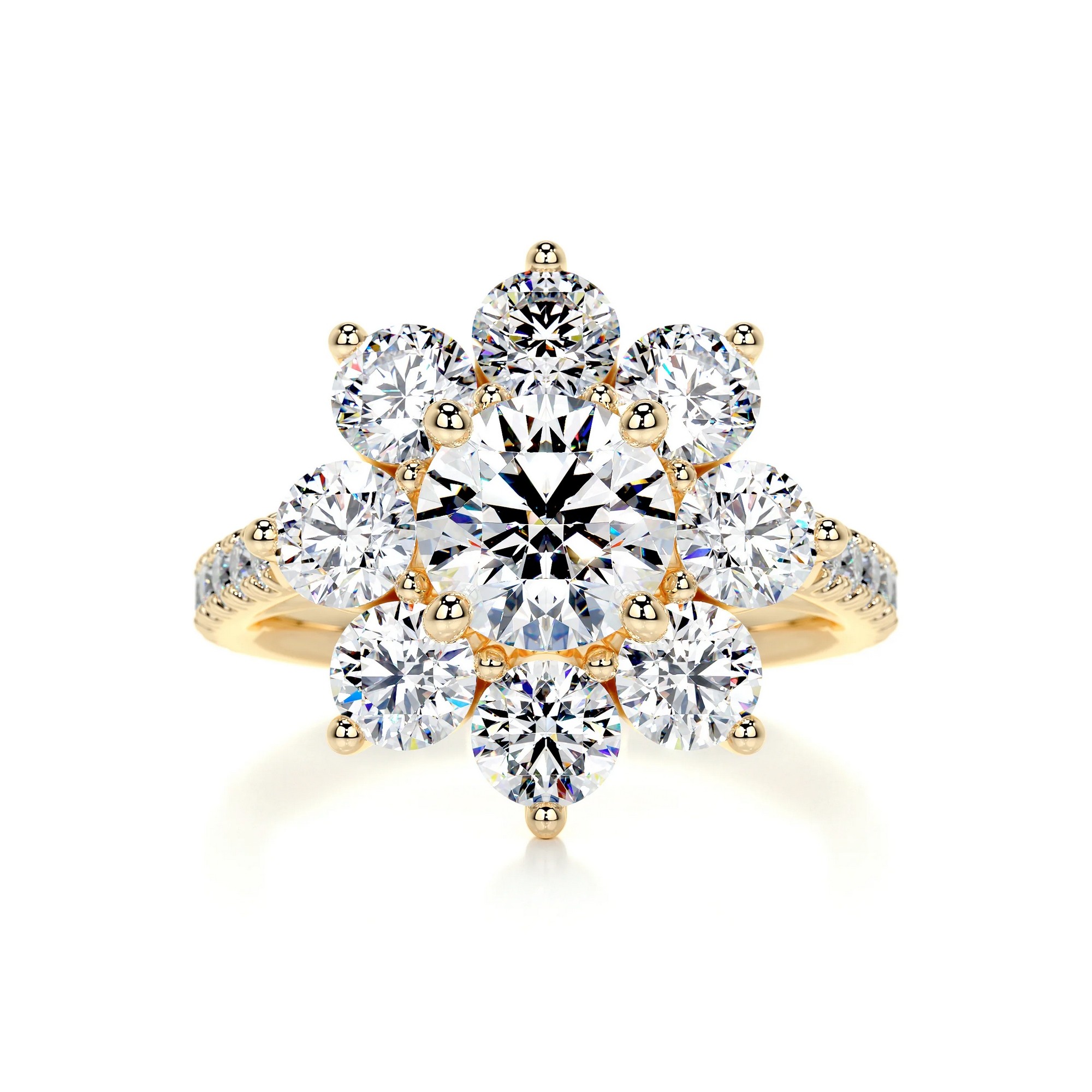 Floral Symphony Gold Diamond Ring Round 10 6a150d2e