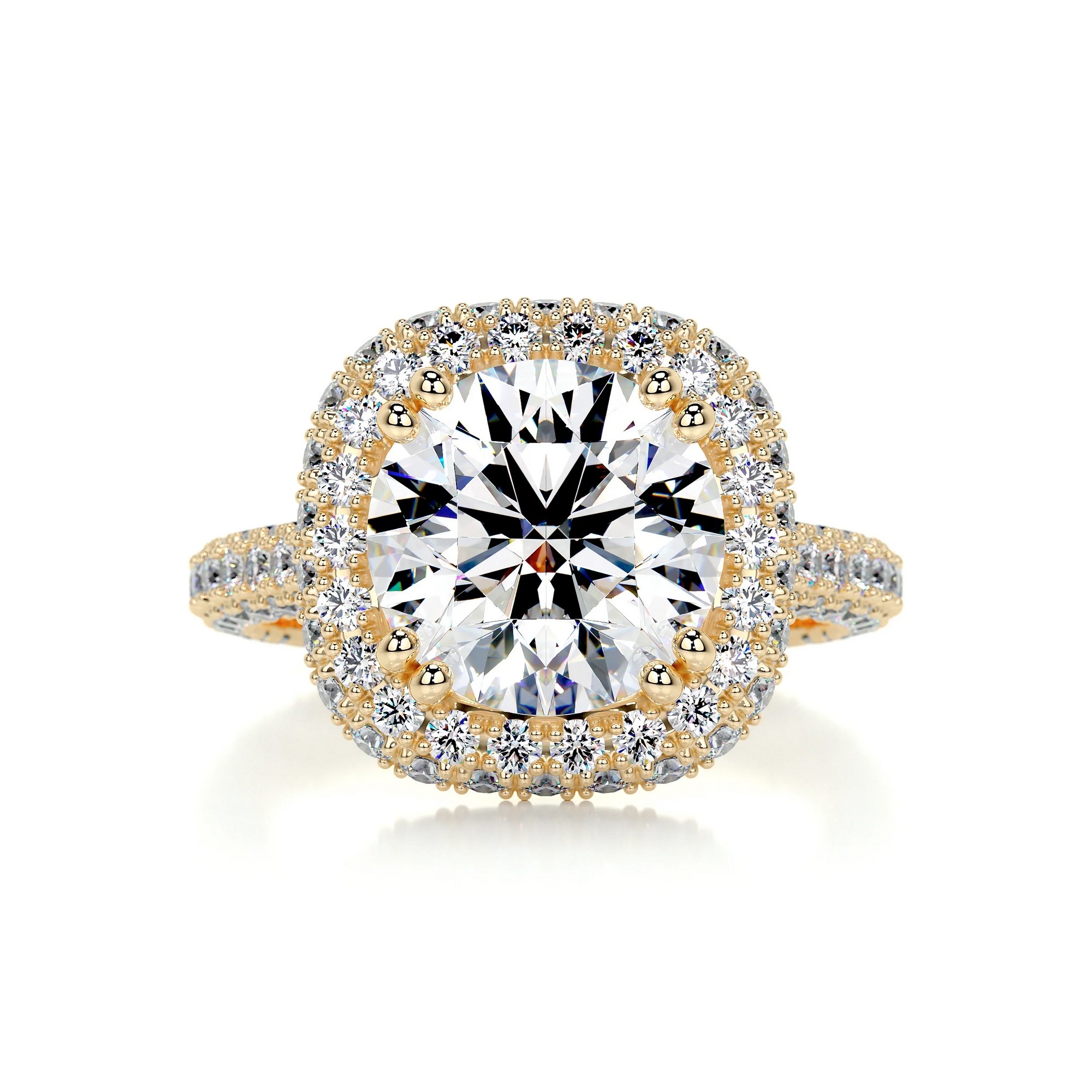 Captivating Radiance Gold Diamond Ring Round 10 70124442