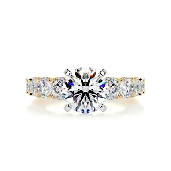 Serenade Brilliance Gold Diamond Ring Round 9 7030b957