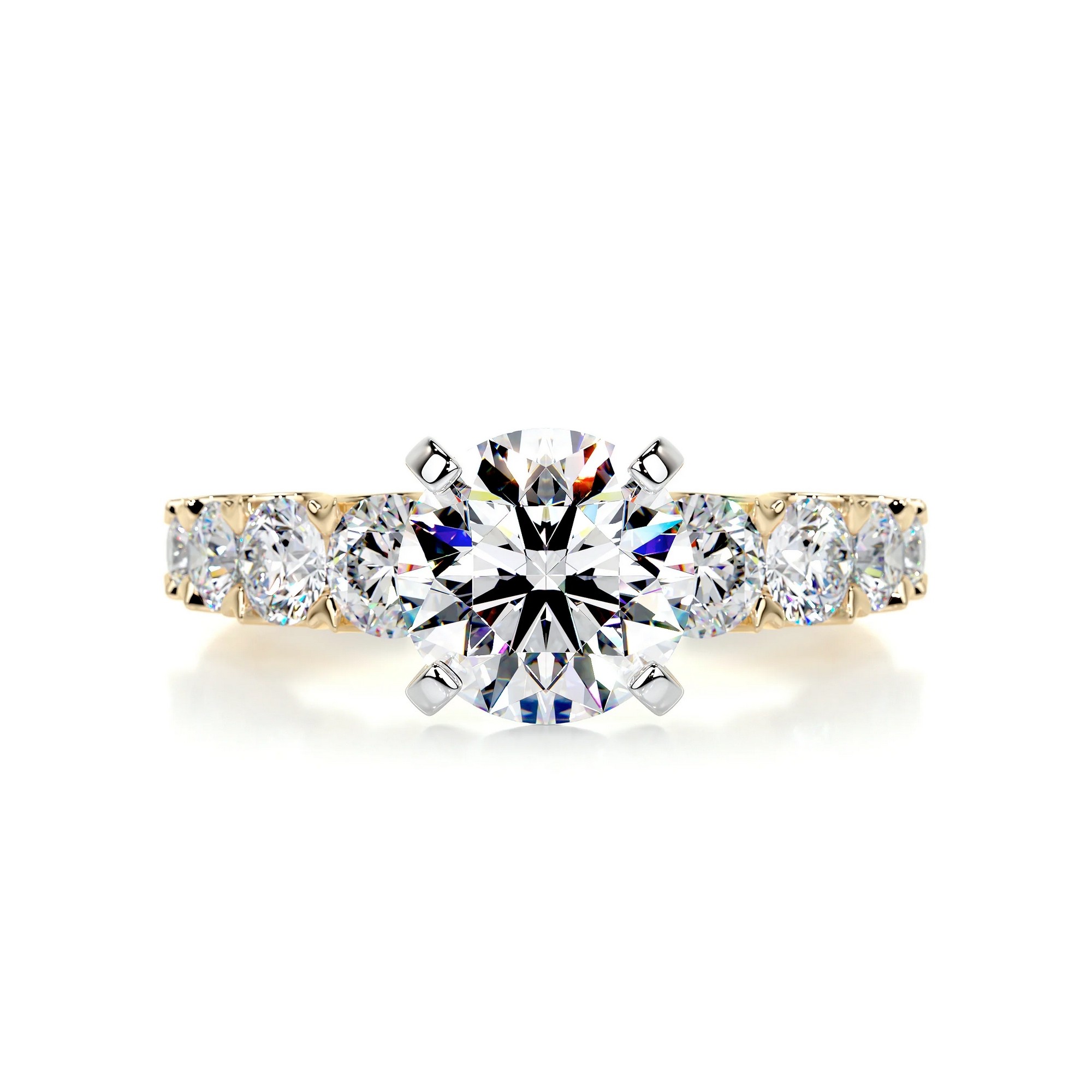 Serenade Brilliance Gold Diamond Ring Round 9 799a9889