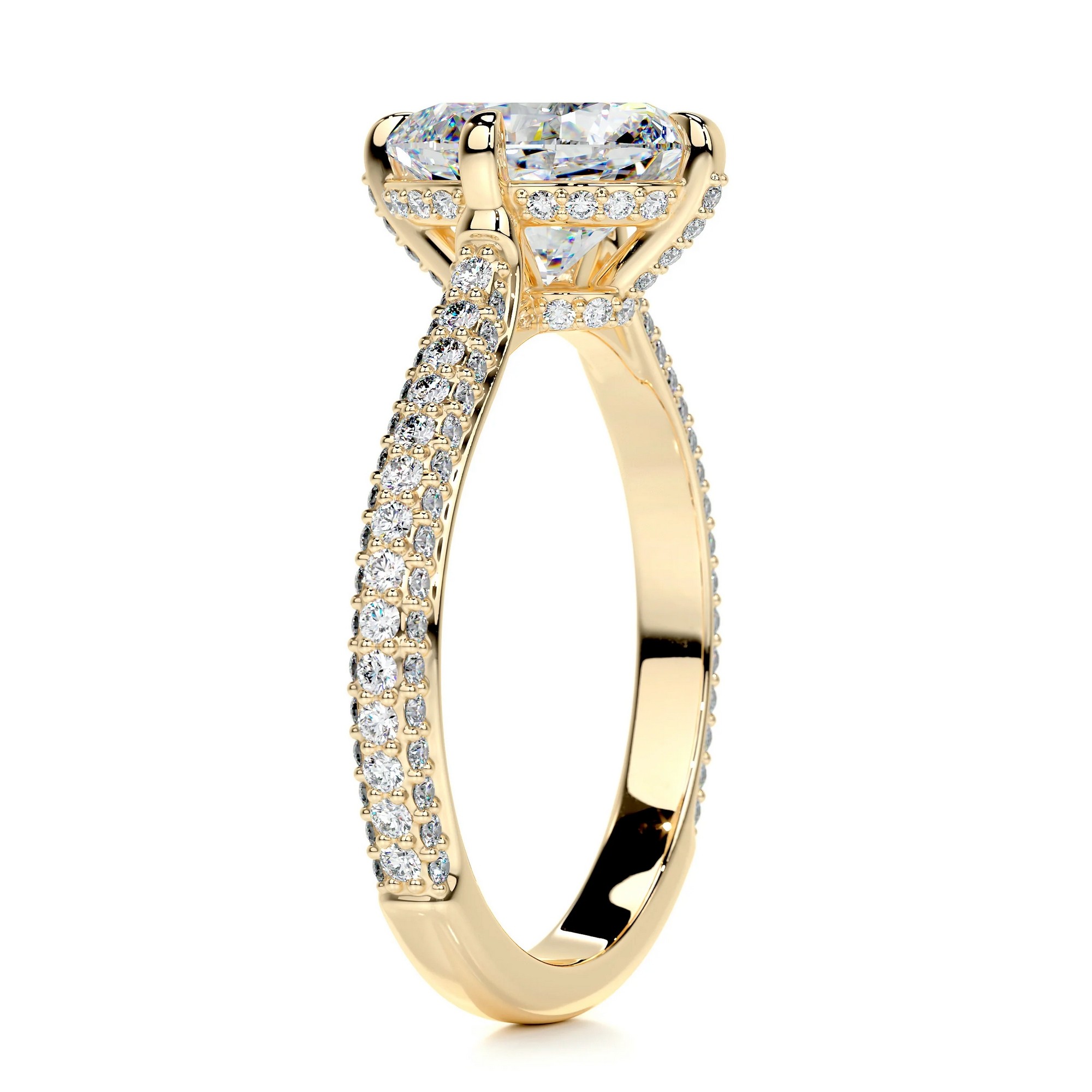 Gleaming Whispers Gold Diamond Ring Oval 12 7f1afae5