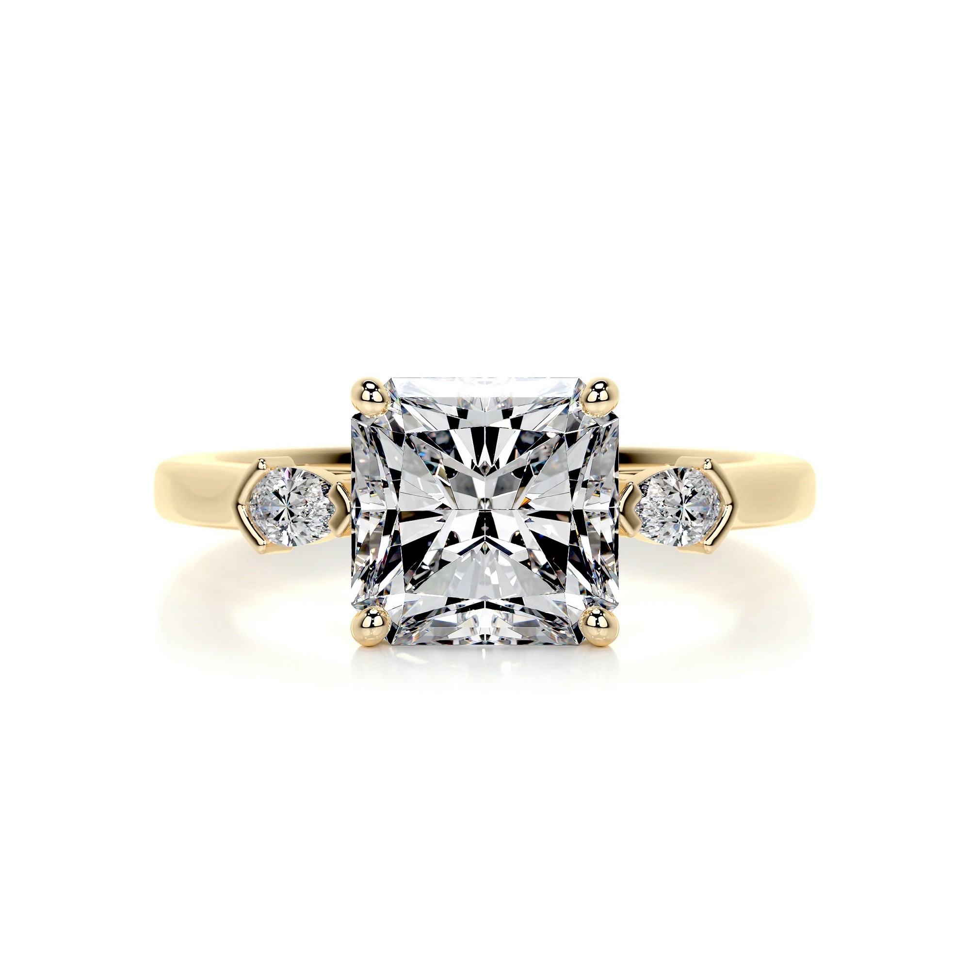 Serene Enchantment Gold Diamond Ring Radiant 7 8584ab43