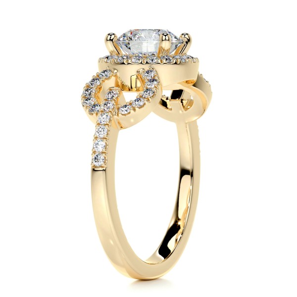 Harmonic Splendor Gold Diamond Ring Round 12 8fe81200