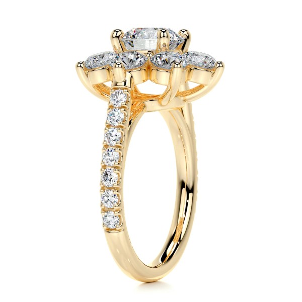 Floral Symphony Gold Diamond Ring Round 12 90f73434