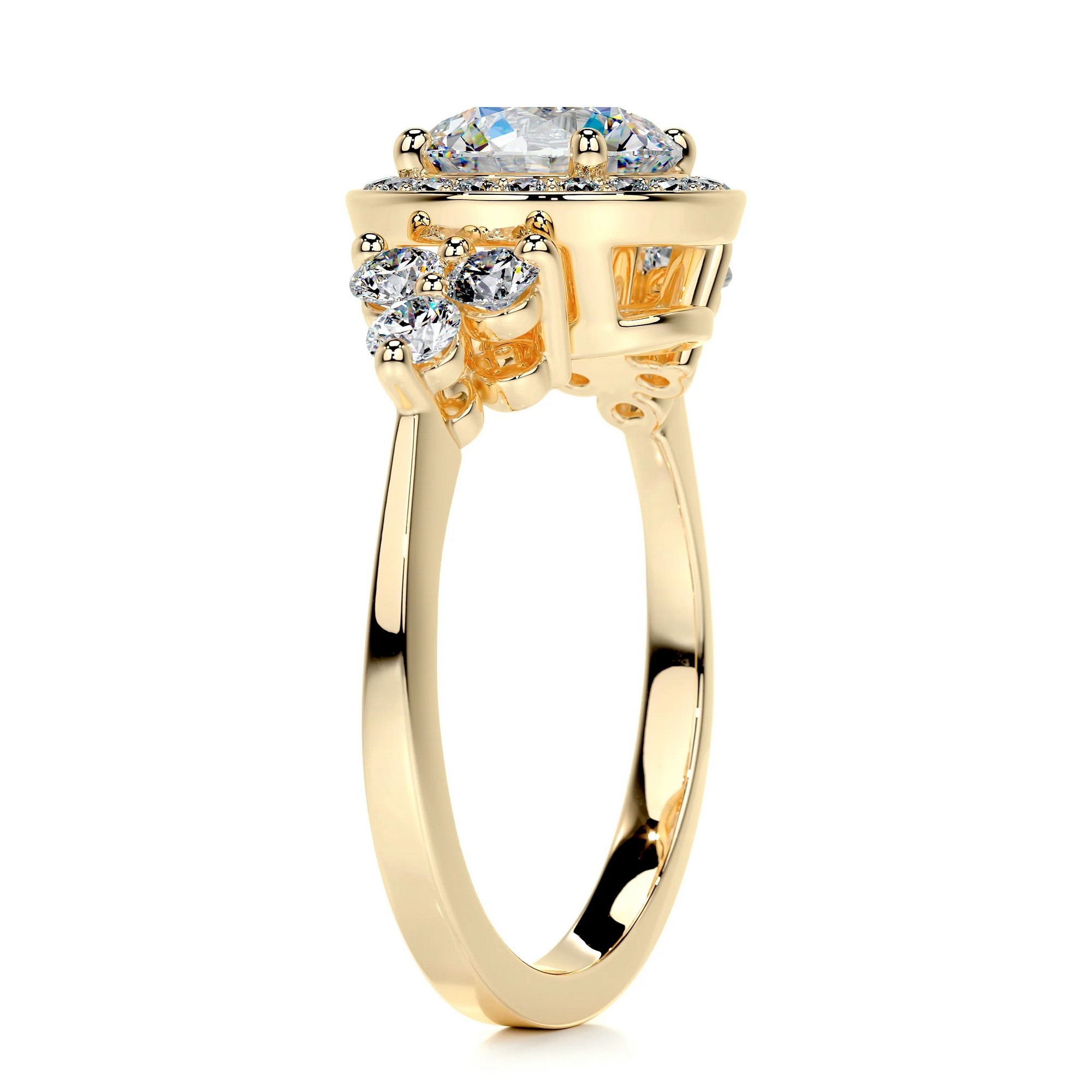 Serene Whispers Gold Diamond Ring Round 12 92524e45