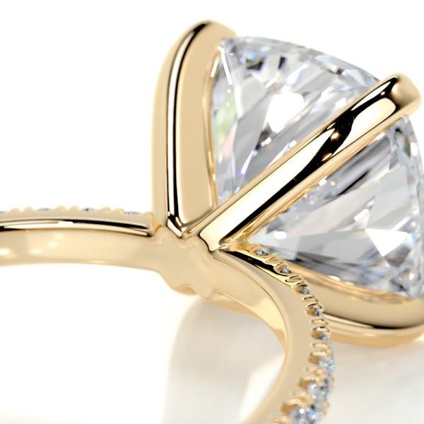 Luminous Whispers Gold Diamond Ring Cushion 11 9547dea9