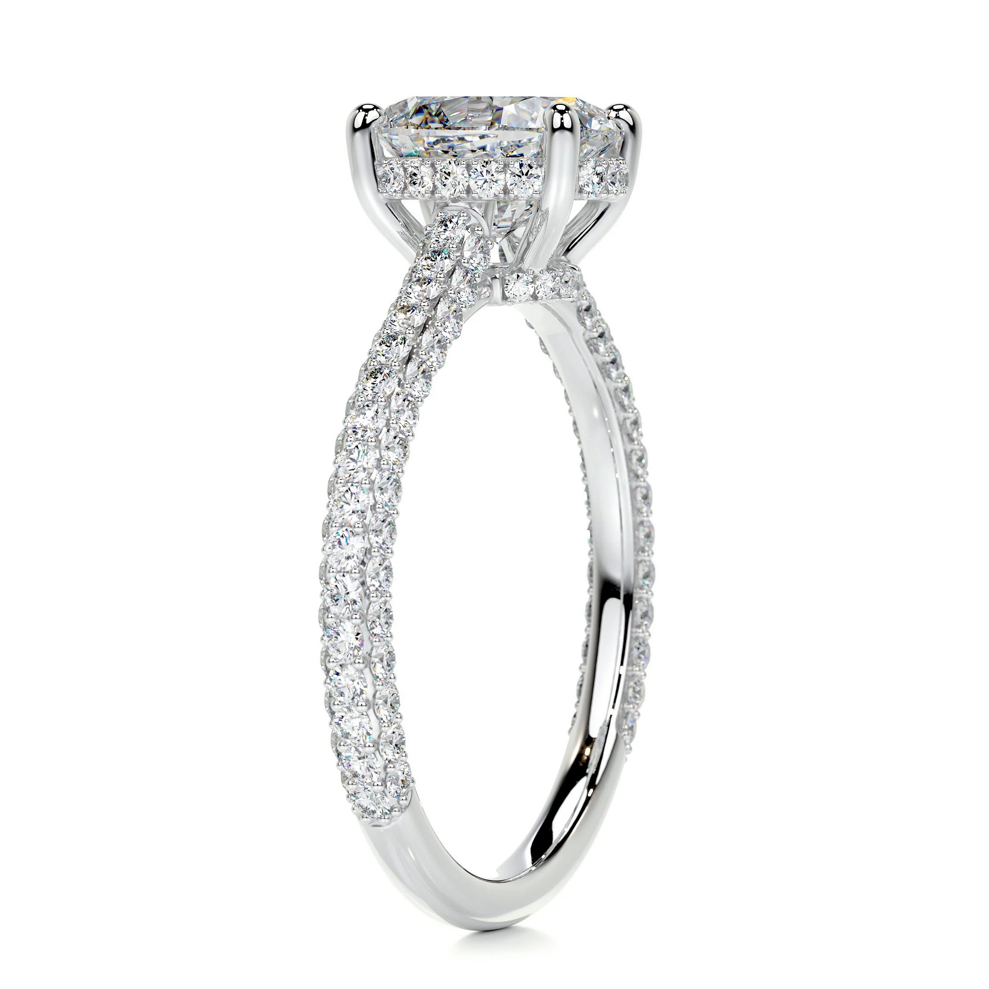 Gleaming Reflection Gold Diamond Ring Oval 7 1 9ab4abe4