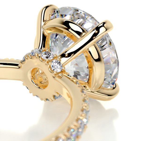 Graceful Aura Gold Diamond Ring Round 11 9f09c631