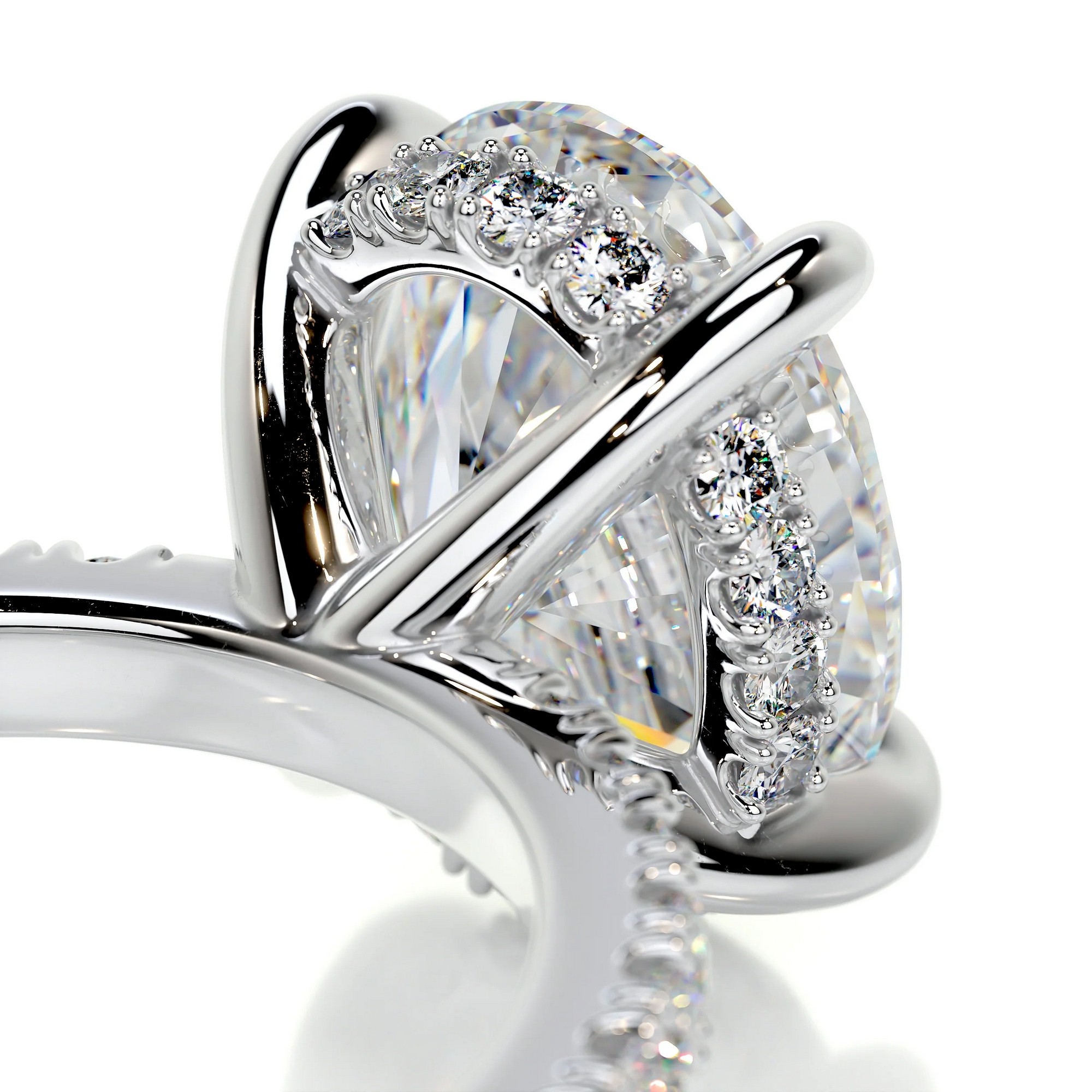 Twinkling Whispers Gold Diamond Ring Oval 7 a1f26821