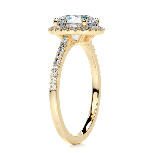 Eternal Glow Gold Diamond Ring Round 11 a6b7d90c