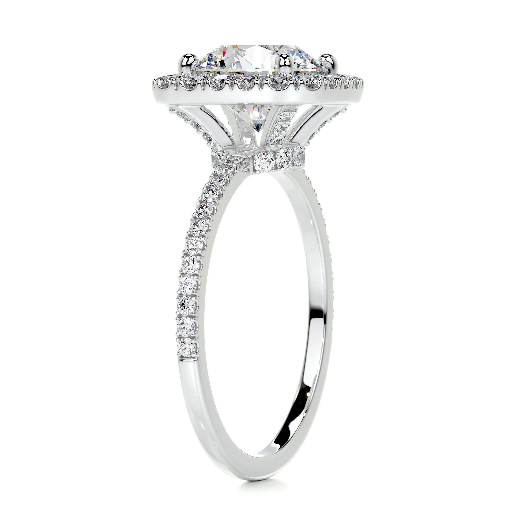 Enchanted Whisper Gold Diamond Ring Round 8 ab8872ee