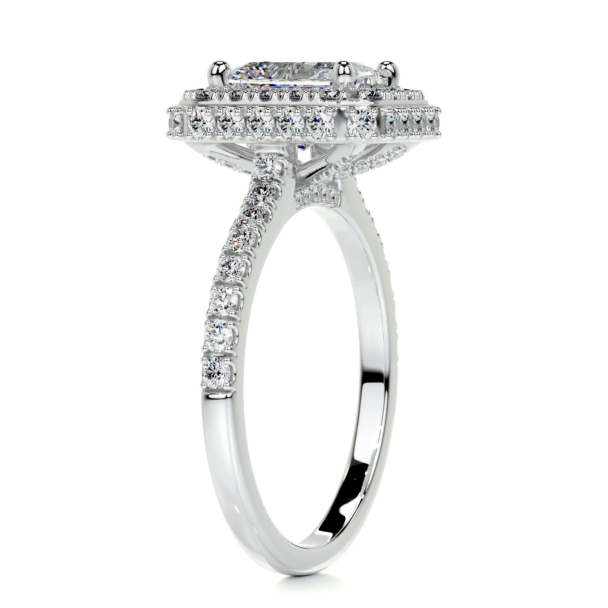 Mesmerizing Sparkle Gold Diamond Ring Radiant 9 b6a93418