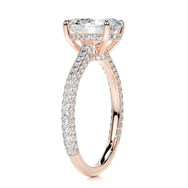 Gleaming Reflection Gold Diamond Ring Oval 3 b86a72de