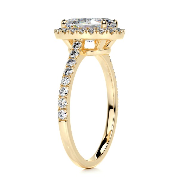 Luminous Sparkle Gold Diamond Ring Oval 12 c75a937b