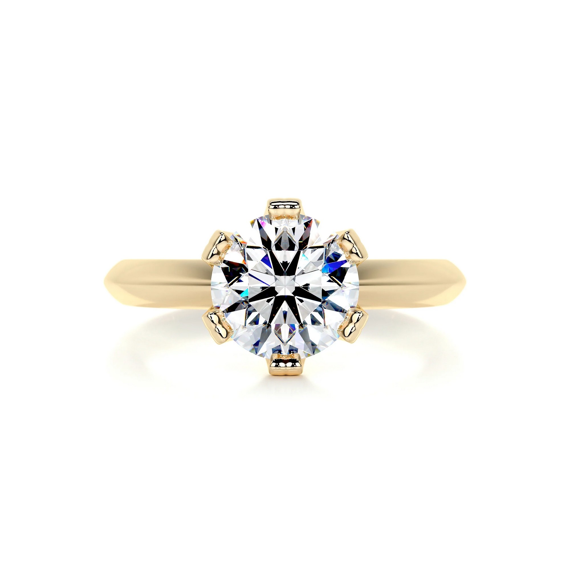 Serene Radiance Gold Diamond Ring Round 9 ce7c6e14