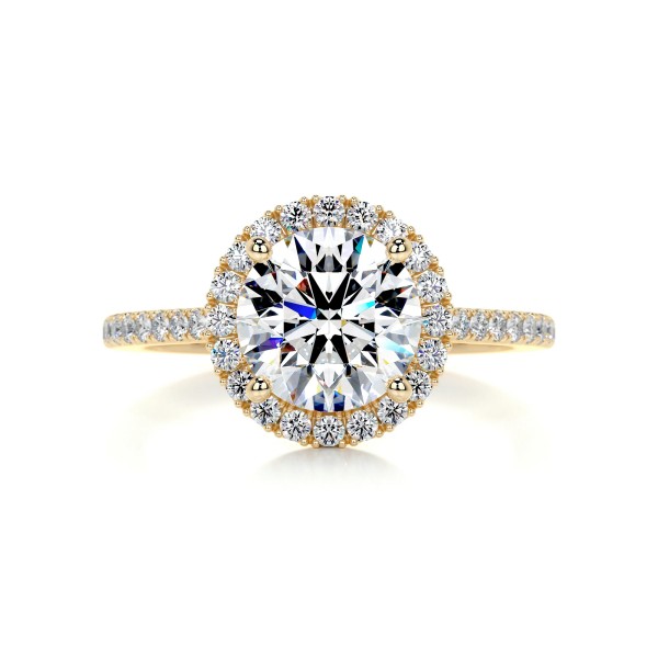 Sparkling Serenade Gold Diamond Ring Round 9 d803e50f