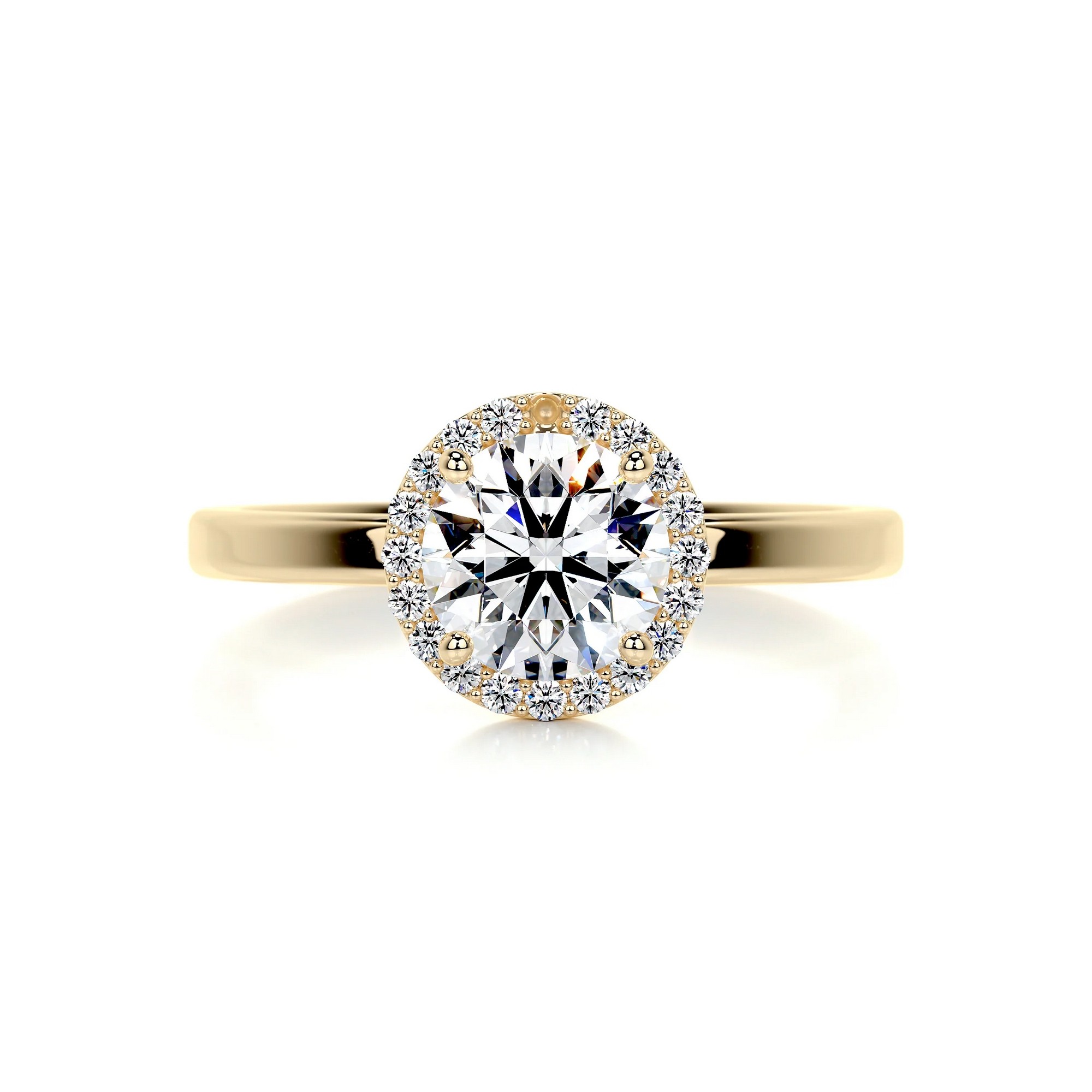 Brilliance Blossom Gold Diamond Ring Round 9 d96d7f6b