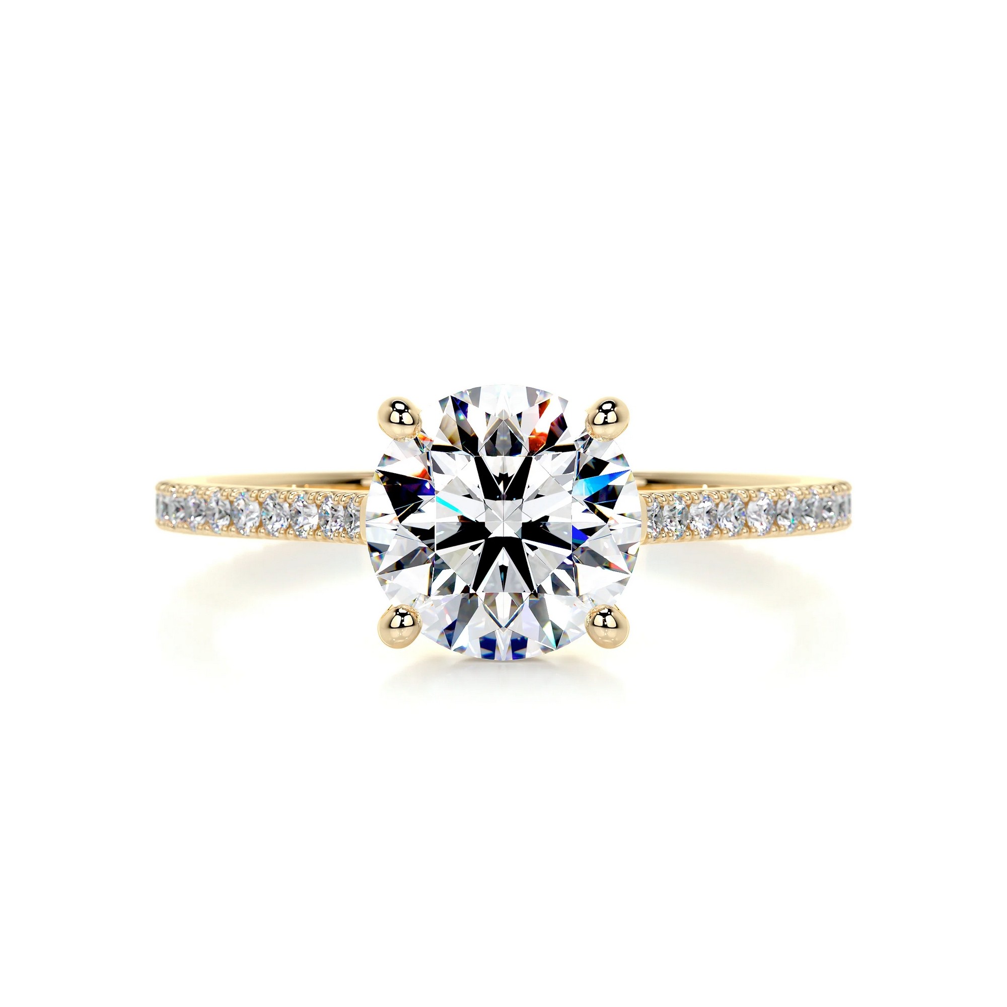 Radiant Aura Gold Diamond Ring Round 10 d97a1719