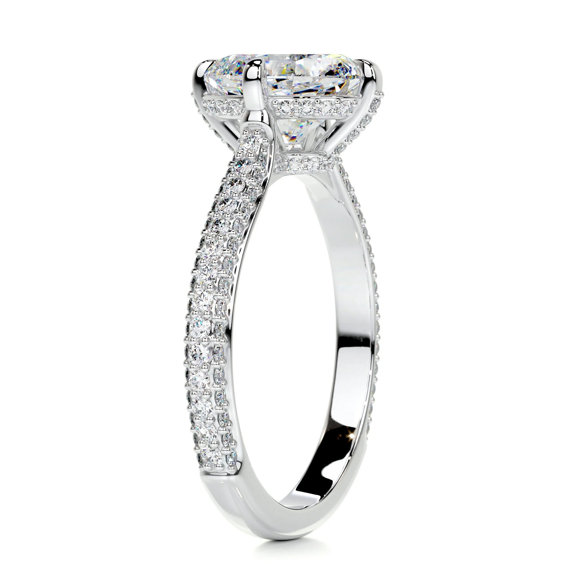 Gleaming Whispers Gold Diamond Ring Oval 8 e271707b