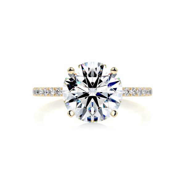 Celestial Allure Gold Diamond Ring Round 10 e94889cc