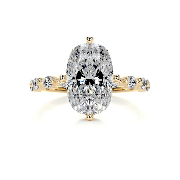 Radiant Sparkle Gold Diamond Ring Cushion 7 e935825b