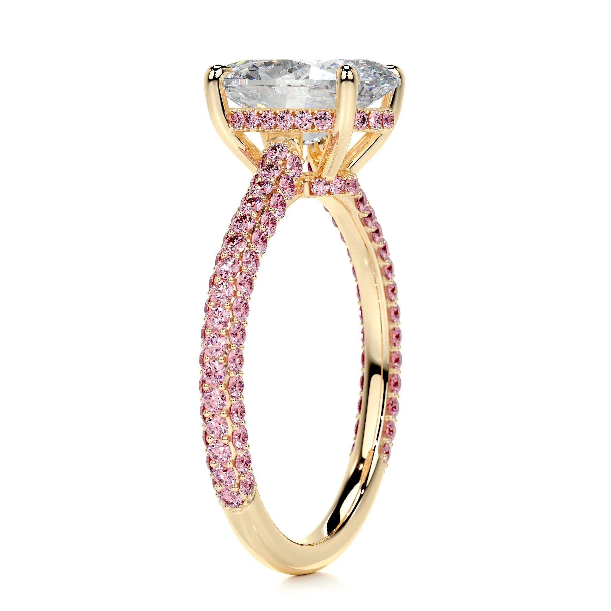 Divine Elegance Gold Diamond Ring Oval 11 f7a799ac