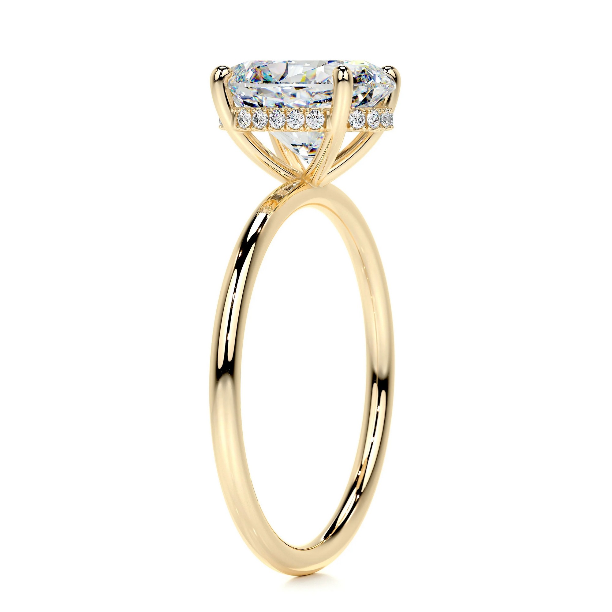 Luminous Whispers Gold Diamond Ring Oval 12 f92c5232