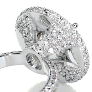 Dazzling Essence Gold & Moissanite Diamond Ring Round