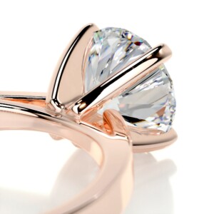 Divine Elegance Gold & Moissanite Diamond Ring Round