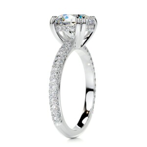 Enigmatic Charms Gold Diamond Ring Round 8