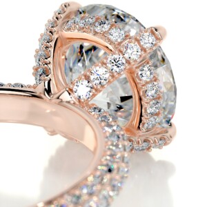 Serendipity Shimmer Gold & Moissanite Diamond Ring Round