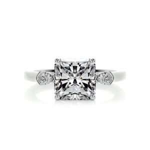 Serene Enchantment Gold & Moissanite Diamond Ring Radiant